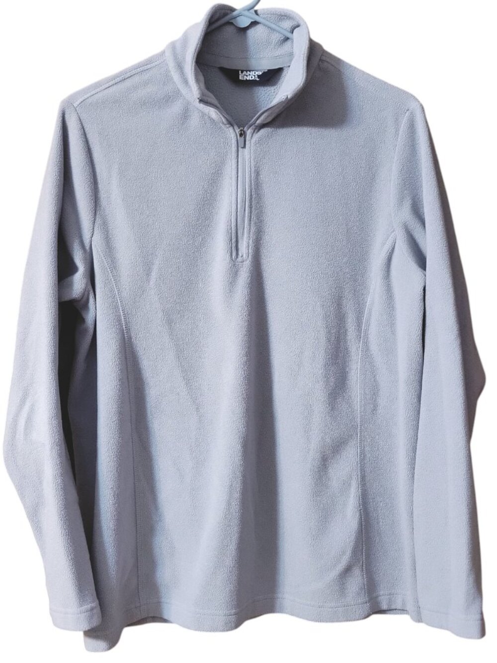 Lands’ End Women's 100 Fleece Quarter Zip Pullover Top - Size M